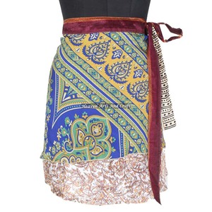 Jaipur Online Reversible Magic <b>Wrap</b> Mini Skirt Women's Boho Print Casual <b>Beach</b> Mini Skirt <b>Wrap</b> Casual Summer Beachwear - Product Image 6