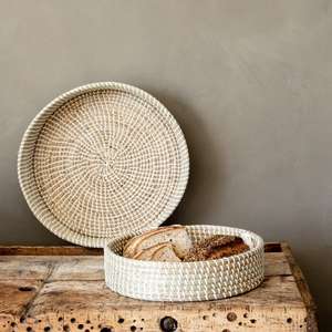 Vente chaude tissé à la main jonc de mer coloré en plastique chaîne paniers de rangement salon garde-robe organisateur pour sacs chaussures faites - Product Image 6