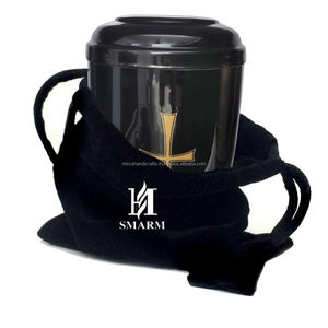 โกศโลหะสีดำสำหรับผู้ใหญ่โกศแบบไขว้สำหรับใส่เถ้ากระดูก - Product Image 2