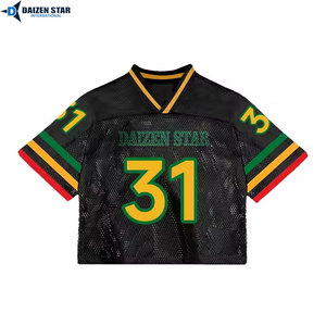 Maillot de football en mesh de haute qualité à manches courtes, imprimé, séchage rapide, respirant, tenue de sport, uniforme d'équipe personnalisé - Product Image 6