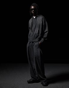 Sweat-shirt à capuche surdimensionné à imprimé cœur, coupe classique, décontracté, pour le printemps, 100% coton tricoté, unisexe, avec poche, respirant, tissu 350g - Product Image 3