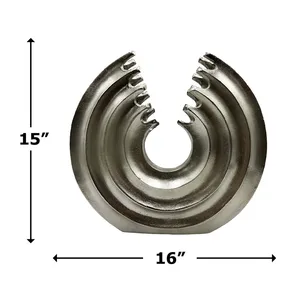 Green Living Eco-Friendly Handmade Iron Coastal Tabletop Flower <b>Vase</b> for Stylish Interior Design Premium Designer - Product Image 2