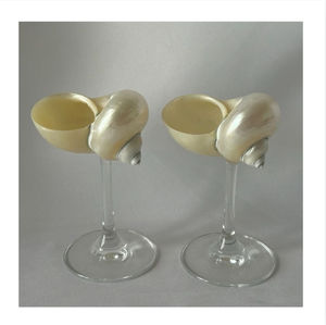 Décoration d'intérieur moderne et écologique en coquillages, ornement côtier, centre de table de mariage, décoration d'événements - Product Image 1