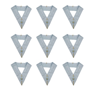 Juego de 9 Collares para Oficiales de Lodges. Bordados - Rito Escocés (RSR) Cierre de Gancho y Bucle Decoración con Cuentas Forma Triangular - Product Image 5