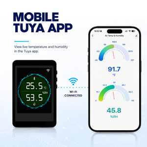 Smart WiFi <b>Temperature</b> Humidity Monitor with External <b>Probe</b>, Tuya App Remote Viewing & Smart Linkage for Home & Industrial (OEM) - Product Image 2