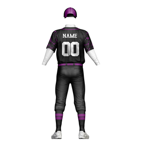 Uniforme de Béisbol para Hombre, Diseño de Camuflaje Negro, Colores Personalizados, 100% Poliéster Antibacterial, Logotipo Personalizado - Product Image 6
