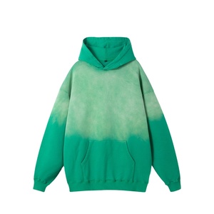 เสื้อฮู้ดดี้ฟลีซผู้ชายแบบย้อมสีเอซิด ขายตรงจากโรงงาน ผ้าฝ้าย 100% รับออกแบบโลโก้ ซิปหน้า - Product Image 2