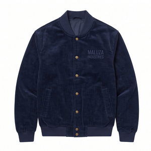 Blouson Bomber Unisexe Personnalisé en Toile Écologique Imperméable Réversible Style Rétro Coupe Slim Vêtement d'extérieur de Vol Toucher Doux Devant Côtelé - Product Image 1