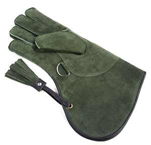Wholesale Cowhide Leather Double Layer Falconry Gloves <b>Trainers</b> Soft Breathable <b>Waterproof</b> Anti-Slip Touch Screen Portable - Product Image 2