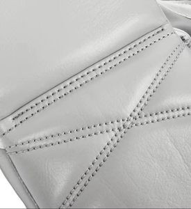 Gants de boxe en PU blancs, à doigts entiers, avec fermeture à lacets, pour adultes - Product Image 5