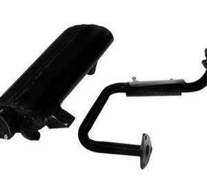 Silenciador de Motocicleta Genérico, Negro, de Acero Inoxidable, Pieza de Repuesto para el Sistema de Escape Trasero - Product Image 3