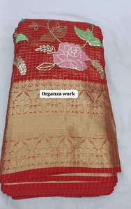 Tela de organza suave de primera calidad para prendas étnicas elegantes de diseñador. - Product Image 3