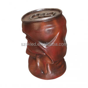 Rusty Soda Can Comic Vulture Barrel Mesa Carruaje Banco Cementerio Zombie Casado Pareja Esqueleto Lápida con una vela - Product Image 3