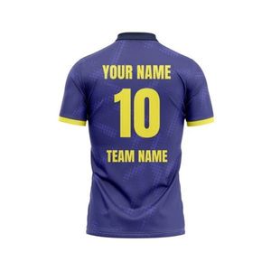 Diseño de Logotipo Personalizado, Jersey de Cricket Sublimado de Secado Rápido, Manga Corta, Unisex para Hombre y Mujer, Disponible en Todas las Tallas - Product Image 2