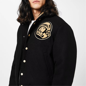 Chaqueta Universitaria de Talla Grande Tendencia 2026, Cuerpo de Lana, Mangas de Cuero, Colores Atrevidos para Cada Estilo - Product Image 5