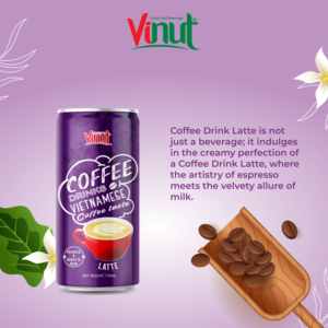 กาแฟลาเต้อาราบิก้าพร้อมดื่ม บรรจุกระป๋องอะลูมิเนียม 170 มล. VINUT ผู้นำเข้าขายส่ง รับผลิตแบรนด์ส่วนตัว OEM ODM - Product Image 3