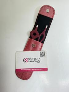 Pince à épiler sourcils et cils à pointe inclinée, rouge foncé, en acier inoxydable, outils spéciaux durables - Product Image 4