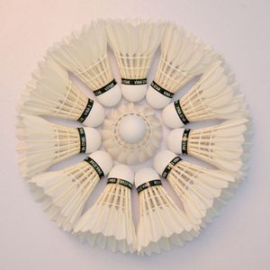 OEM Factory Direct Vina-Star Goose Feather <b>Badminton</b> Shuttlecock PU Cork Head High Durability - Product Image 5