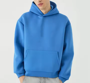 เสื้อฮู้ดดี้ทรงบ็อกซี่แบบครอปตัวใหญ่ ผ้าฟลีซบุซับใน น้ำหนัก 500GSM ผลิตจากผ้าฝ้าย 70% โพลีเอสเตอร์ 30%  ปักลายแบบกำหนดเอง พิมพ์ลายพัฟ  สำหรับผู้ชาย - Product Image 5