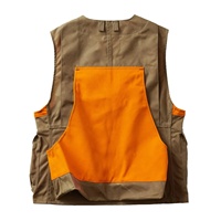 Gilets de chasse personnalisés durables de combat orange gilet de veste multi-poches léger et respirant