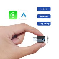 Adaptateur sans fil CarPlay Android Auto portable Beneworld BW-W03, mini USB, Bluetooth, Type-C/USB, Plug&Play, conversion rapide, adaptatif