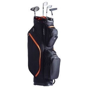 Borsa da golf con divisorio superiore a 14 scomparti e 36ft 13 tasche - Borsa da golf premium in PU con manici resistenti e copertura antipolvere - Product Image 1