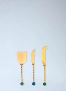 Stainless Steel Cheese Knife Set With Resin Handles Durable Cheese Tools For Food Contact Hand Wash Only - Product Image 2