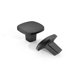 Tiradores y pomos de latón de lujo minimalistas rectangulares para muebles, duraderos, con acabado negro, para cajones, cómodas y puertas de armario. - Product Image 5