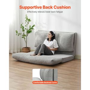 Divano Letto Pieghevole 3-in-1 con Rivestimento Lavabile, Schiuma Memory ad Alta Densità 25D, Poltrona Letto Convertibile a L - Product Image 4