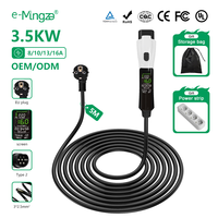 Prise de voiture GBT Modèle 1 16A 13A 3.5KW pour recharge de véhicules électriques, câble de 5m, réglage du courant, programmation horaire, utilisation domestique