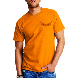 Camiseta Roja de Manga Corta con Cuello Redondo para Hombre, con Logotipo de Alas Estampado, de Algodón Jersey, Corte Casual, Largo Regular - Product Image 2