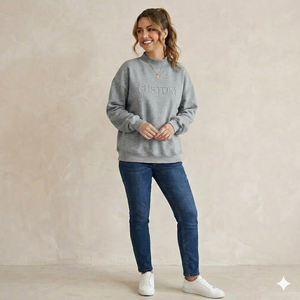 Oversized Lightweight Women's <b>Drop</b> Shoulder Mock Neck Sweatshirts Comfortable Breathable Windproof OEM Service - Product Image 1