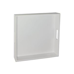 Plateau de service rectangulaire blanc avec poignées, plateau décoratif en bois pour la maison, la salle à manger, le restaurant, l'hôtel - Product Image 3