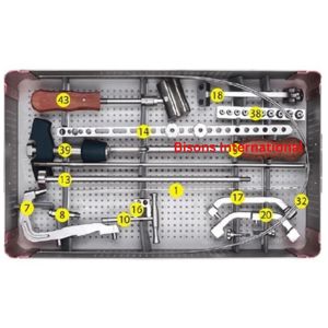 BISONS Wholesale Professional Stainless Steel Manual Tibia Intramedullary Nail Fixation Surgical Tool Set - Product Image 4