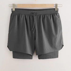 2 In 1 Shorts Double <b>Layers</b> Customized Shorts Summer Workout Shorts Hot Selling Trendy Fashion Shorts Swimming OEM Shorts - Product Image 3