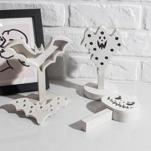 Halloween Ghost Bat Pumpkin <b>Egg</b> Light Universal Silhouette Lamp Holder Gypsum Silicone <b>Mold</b> - Product Image 1