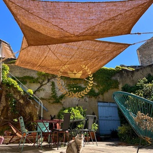 Le vele dell'ombra della fibra di cocco di progettazione semplice di tessitura sono perfette per l'aggiunta dell'ombra e dello stile alle recinzioni dei balconi ed altre strutture all'aperto. - Product Image 2