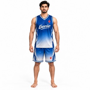 Conjunto de Uniforme Deportivo de Baloncesto para Hombre, Camiseta y Pantalones Cortos, Transpirable, Ligero, para Entrenamiento, Juego, Competencia y Práctica - Product Image 1