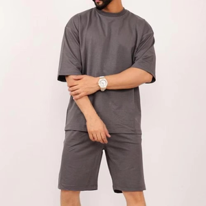 Ensemble de survêtement décontracté d'été pour hommes, nouveau modèle, t-shirt à manches courtes et short, ensemble 2 pièces de marque pour hommes - Product Image 4