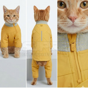Ropa Deportiva Casual para Gatos, Chándal Moderno de Poliéster Ecológico para Caminatas Diarias en Invierno - Product Image 5