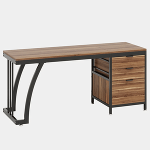 Tavolo per Laptop in Legno Massello per Ufficio o Soggiorno, Scrivania per Computer da Camera da Letto - Product Image 2