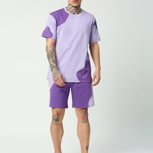 Conjunto Casual de Verano de 2 Piezas para Hombre, Camiseta y Pantalones Cortos con Bolsillos, 100% Algodón, Calidad de Lujo, Precios al por Mayor - Product Image 1