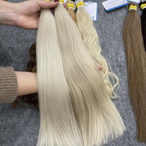 Cabello humano a granel de 45 cm de grosor, cabello de alta calidad listo para enviar, cabello a granel en colores oscuros y claros. - Product Image 6
