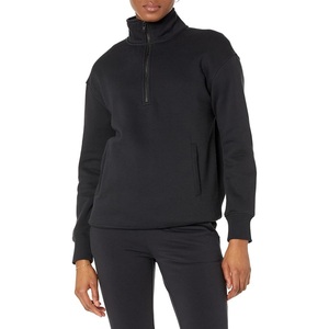 Chemise pour femme, demi-zip métallique, logo personnalisé, vêtements de sport, fitness, course à pied, entraînement, hiver, chaude, isolante, écologique - Product Image 6