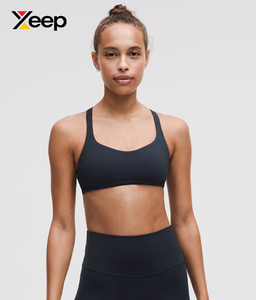 เสื้อชั้นในกีฬาโยคะคุณภาพสูงสำหรับผู้หญิง XEEP รุ่น XC-SB-133 แบบเรียบง่าย ระบายอากาศได้ดี สายปรับได้ แผ่นรองถอดออกได้ รองรับได้ดีเยี่ยม แห้งเร็ว - Product Image 1