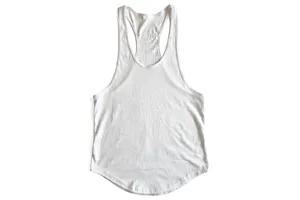 เสื้อกล้ามออกกำลังกายผู้ชายปักโลโก้ตามสั่ง ผ้าฝ้าย 100% แห้งเร็ว สำหรับฝึกซ้อมและสวมใส่ลำลอง - Product Image 4