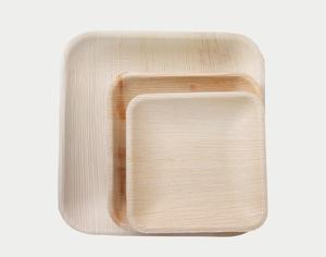 Meilleures assiettes jetables en feuilles de palmier d'arec, vaisselle rigide et biodégradable, ensemble de fête en matériau de palmier, vaisselle naturelle haute résistance - Product Image 1