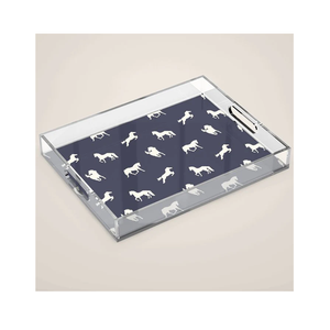 ถาดเสิร์ฟอะคริลิคลายม้า งานฝีมือชั้นสูง อุปกรณ์บนโต๊ะอาหารและเครื่องครัว  โซลูชั่นการจัดเก็บที่ดีที่สุด งานฝีมือ - Product Image 1