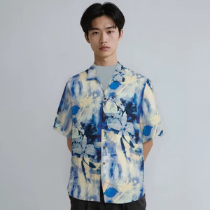 Chemises hawaïennes personnalisées pour hommes, chemise hawaïenne à manches courtes, chemise boutonnée tropicale pour les vacances, chemise florale de plage - Product Image 4