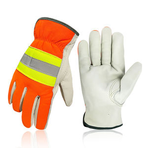 Fabricants directs d'usine, gants de travail en cuir de qualité supérieure, couleurs et designs demandés par les clients, gants de travail en cuir résistants. - Product Image 1